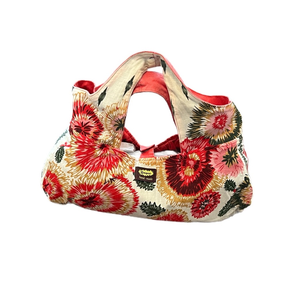 Handmade Reversible Floral Print Pink Handbag Purse